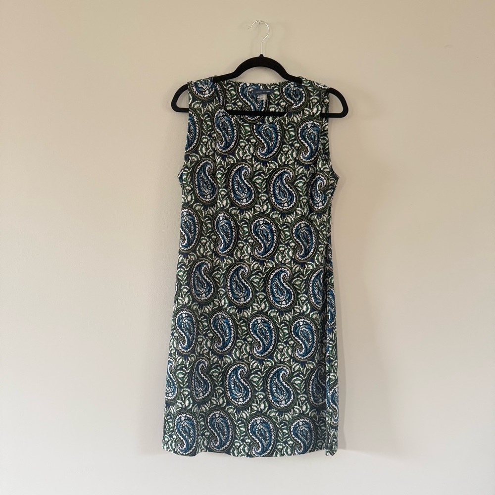 Tommy Hilfiger | Paisley Mini Dress in Blue and Green